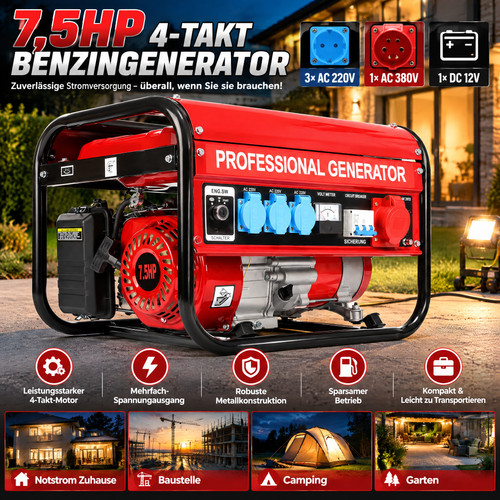 Stromgenerator benzin 6500w - stromgenerator,
